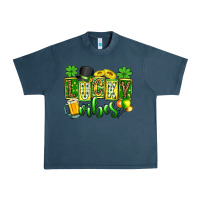Midnight Navy St. Patrick's Lucky vibes Urban Heavy Tee - OliviaCreatesArt