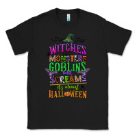 Black witches monsters goblins and screams its almost halloween Classic Tee - CowGirlArtShop