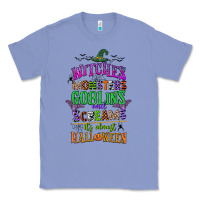 Colony Blue witches monsters goblins and screams its almost halloween Classic Tee - CowGirlArtShop