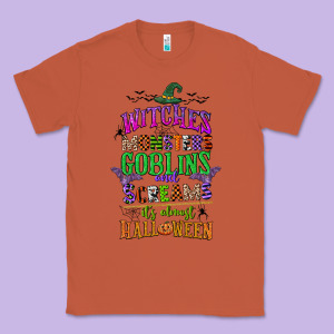 Witches Monsters Goblins And Screams Its Almost Halloween Classic Tee Designed By Cowgirlartshop