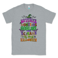 Heather Grey witches monsters goblins and screams its almost halloween Classic Tee - CowGirlArtShop