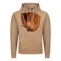 Vintage Coffee baseball glove Vintage Hoodie - FaDigitalArtStudio
