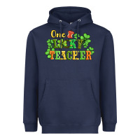 Navy one lucky teacher Heavyweight Hoodie - AdoDesignShop