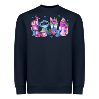 Navy stitch coffee cups Heavyweight Sweatshirt - AdoDesignShop