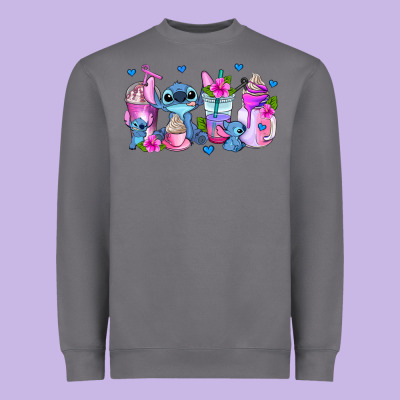 Stitch Coffee Cups Heavyweight Sweatshirt Designed By Adodesignshop