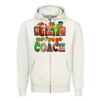 Oatmeal Heather nacho average coach Zipper Hoodie - AdoDesignShop