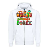 White nacho average coach Zipper Hoodie - AdoDesignShop