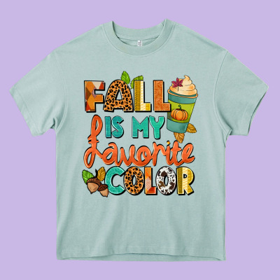 Fall Is My Favorite Color Heavy Core Tee Designed By Nancycooperartshop