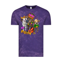 Cloud Purple little cows and mardi gras party olivia Vintage Tee - OliviaCreatesArt