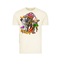 Little Cows And Mardi Gras Party Olivia Vintage Tee | Teevron