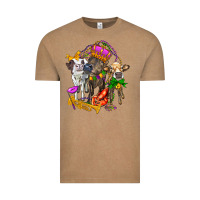 Vintage Coffee little cows and mardi gras party olivia Vintage Tee - OliviaCreatesArt