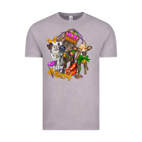 Vintage Zinc little cows and mardi gras party olivia Vintage Tee - OliviaCreatesArt