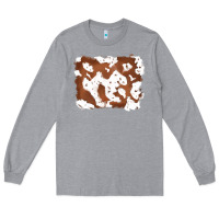 Heather Grey cowhide Long Sleeve Tee - RanaPortraitStore