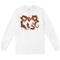 White cowhide Long Sleeve Tee - RanaPortraitStore