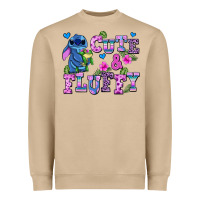 Cute And Fluffy Stitch Heavyweight Sweatshirt | Teevron