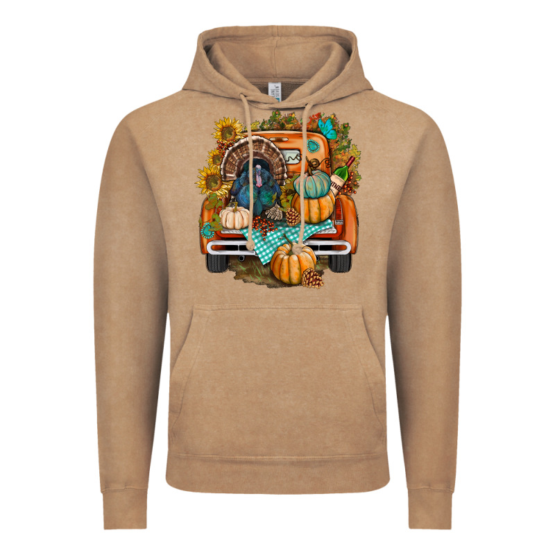 Thanksgiving Truck Bbs Vintage Hoodie by BundleAndBundleShop | Teevron