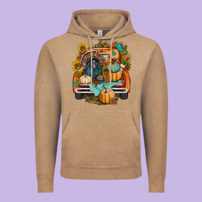 Thanksgiving Truck Bbs Vintage Hoodie Designed By Bundleandbundleshop