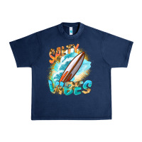 Navy Salty vibes Urban Heavy Tee - FaDigitalArtStudio