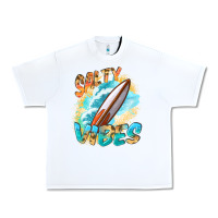 White Salty vibes Urban Heavy Tee - FaDigitalArtStudio
