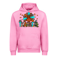 Fuchsia Pink thankful turkey Urban Hoodie - JahusDesignShop