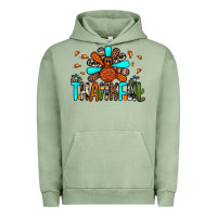 Pigment Oil Green thankful turkey Urban Hoodie - JahusDesignShop