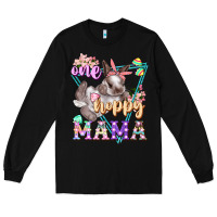 Black one hoppy mama Long Sleeve Tee - FaDigitalArtStudio