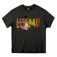 Asphalt Home girl Fall afro girl Heavy Core Tee - NancyCooperArtShop