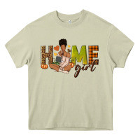 Mossy Home girl Fall afro girl Heavy Core Tee - NancyCooperArtShop