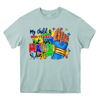 Arona my child is non verbal but her mama aint afro hand rana Heavy Core Tee - RanaPortraitStore