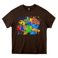 Chocolate Brown my child is non verbal but her mama aint afro hand rana Heavy Core Tee - RanaPortraitStore