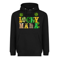 Black one lucky mama Heavyweight Hoodie - AdoDesignShop