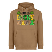 Toasted Coconut one lucky mama Heavyweight Hoodie - AdoDesignShop
