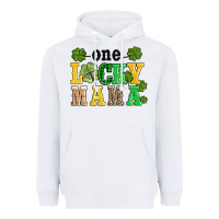 White one lucky mama Heavyweight Hoodie - AdoDesignShop