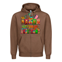 Chestnut nacho average assistant Zipper Hoodie - AdoDesignShop
