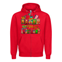 Red nacho average assistant Zipper Hoodie - AdoDesignShop