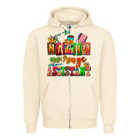 Sandshell nacho average assistant Zipper Hoodie - AdoDesignShop