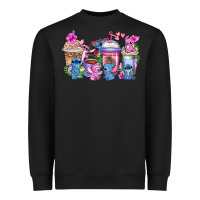 Black stitch with lilo coffee cups Heavyweight Sweatshirt - AdoDesignShop