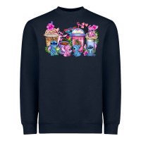 Navy stitch with lilo coffee cups Heavyweight Sweatshirt - AdoDesignShop