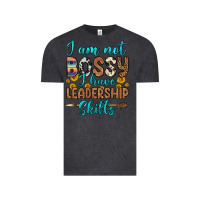 Vintage Black i am not bossy i have leadership skills Vintage Tee - OliviaCreatesArt