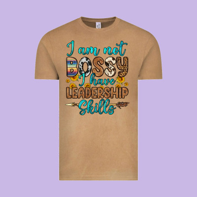 I Am Not Bossy I Have Leadership Skills Vintage Tee Designed By Oliviacreatesart