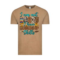 Vintage Coffee i am not bossy i have leadership skills Vintage Tee - OliviaCreatesArt