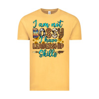 Vintage Mustard i am not bossy i have leadership skills Vintage Tee - OliviaCreatesArt
