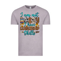 Vintage Zinc i am not bossy i have leadership skills Vintage Tee - OliviaCreatesArt