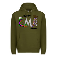 Army Green cma Premium Hoodie - CowhideDigitalArt
