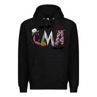 Black cma Premium Hoodie - CowhideDigitalArt