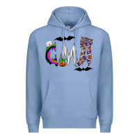 Colony Blue cma Premium Hoodie - CowhideDigitalArt