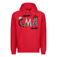 Red cma Premium Hoodie - CowhideDigitalArt