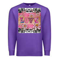 Purple v.d love and lotus tumbler Premium Sweatshirt - AdoDesignShop