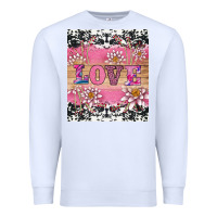 White v.d love and lotus tumbler Premium Sweatshirt - AdoDesignShop