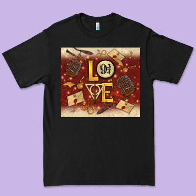 Wizard Love Premium Tee Designed By Tumblerdesignbyshophia